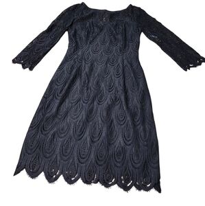 Lilly Pulitzer Black Lace Dress - 0 Party Formal Modest Elegant
